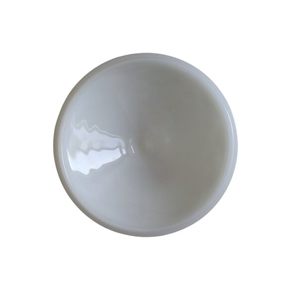 Vintage Milk Glass Pedestal Covered Candy Dish Basket Weave Design 10" Tall Coll - Picture 6 of 9